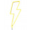 NEON STYLE LIGHT LIGHTNING BOLT YELLOW E