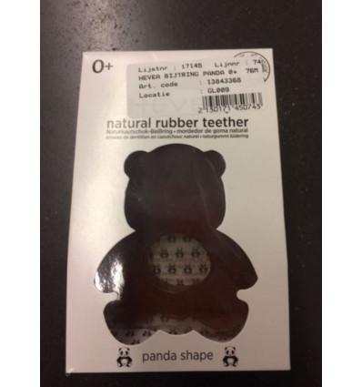HEVEA ANNEAU DENTITION PANDA 0+ 77