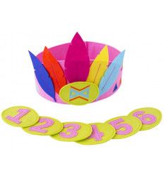 FELT FEATHER CROWN GIRLS 8