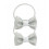 HAIR ELASTIC GLITTER BOW 2PC 8