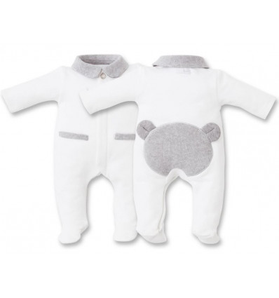 TEDDY ROMPERSUIT KNITTED TEDDYHEAD 56