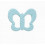 NIBBLING THEETING TOY BUTTERFLY AQUA 8