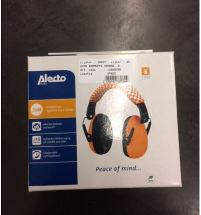 KIDS EARMUFFS ORANGE 8