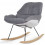 ROCKING CHAISE LOUNGE BLANC+GRIS 243