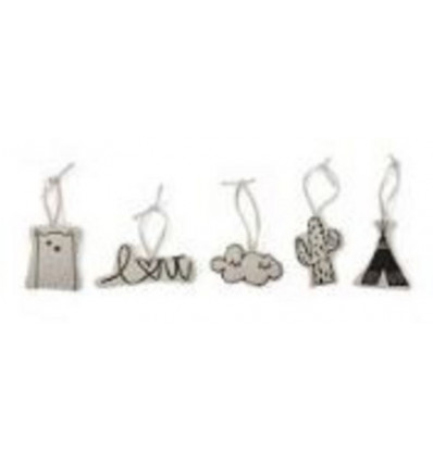 GYM FIGUURTJES IN CANVAS SET 5ST 211