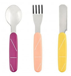 SET DE 3 COUVERTS INOX PECHE 9