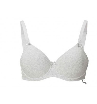 COTTON COMFORT NURSING BRA C85 GREY 21