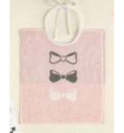 BIB RIBBON BOW ICE PINK 8