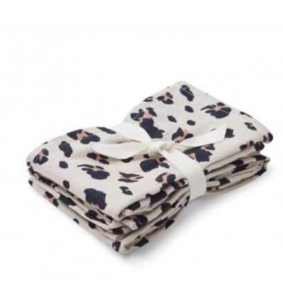 HANNAH MUSLIN CLOTH PRINT 2 PACK LEO 202