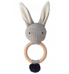 ARIA RATTLE RABBIT GRY MELANGE 1SIZE 202