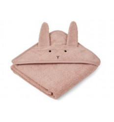 ALBERT HOODED TOWEL RABBIT ROSE 22