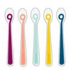 SET BABY SPOONS SILICONE 1ER AGE X5 232